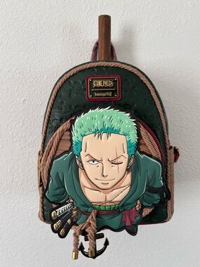 Loungefly One Piece Zoro Rope Mini Backpack NWT